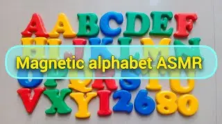 Magnetic alphabet satisfying unboxing ASMR sound video | Satisfying magnetic ASMR #asmr #satisfying