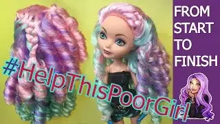 #HELPTHISPOORGIRL Madeline Hatter Transformation hair styling tutorial