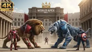 🎬 IRON LION 🦁⚙️ 🆚 CAPTAIN TIGER 🛡️🐯 | World Apex Arena &ndash; Roman Colosseum 2026 | 4K#WorldApexArena