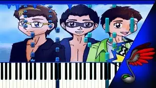 O-Zone - Dragostea Din Tei (Duet Piano Tutorial by Danvol) - Synthesia HD