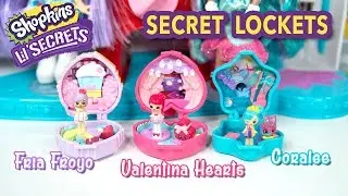 Shopkins Lil SECRETS Secret Lockets Wave 2 Fria Froyo Valentina Hearts and Coralee