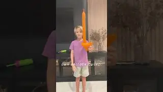 Easy Balloon Sword in 2 minutes!  #balloonart  #BalloonTwisting #balloonartist  #balloonanimals