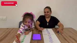 🎲 Daire Boyama Yarışı &mdash; Zar At, Boya, Kalbe Ulaş! 💜 Anne Kız Oyun