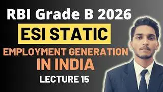 Employment Generation in India | ESI Static for RBI & NABARD | NABARD Grade A 2025 Preparation