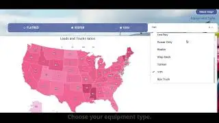 Fork Freight | Realtime Load Board | Demo Heat Map