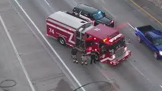 Little York Fire - Commercial Vehicle Fire - LYE81, LYT81, LYE82, E74