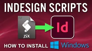 Скрипты InDesign: как установить Windows