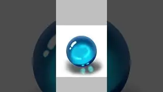 Blue glass ball || Speed draw ||🔵✨. Ibis paint X.. #artwork #shortvideo #youtubeshorts #drawing