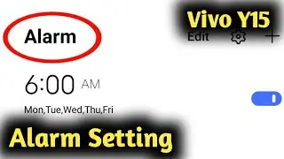 Vivo Y15 Alarm Setting