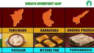 India&rsquo;s Sweetest Map 🍨 | State-wise Favorite Desserts | infopediainfo