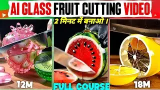 AI Glass Cutting ASMR Video Kaise Banaye | Text To Video - Full Course