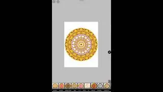 Digital Mandala #10 #mandalapatterns #passionarts #beginnersmandala