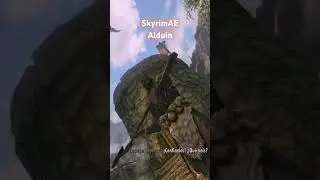 Alduin nuestro amigo en Helgen #skyrim #skyrimanniversaryedition #elderscrolls #gaming #roleplay