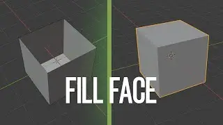Blender Basic Tutorial: Fill Face.