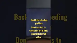 backlight bleeding problem don't buy this tv #shortsfeed #shortsyoutube #shortsvideo  #shorts #short