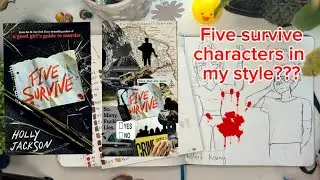 Draw the characters from five survive by holly jackson!! #drawing #booktalk #hollyjackson #sketch