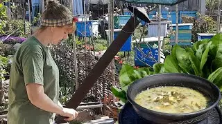 Time to cook green borscht (Sorrel Borscht)  with fresh herbs!