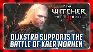 Witcher 3 🌟 Dijkstra Supports Geralt in the Battle of Kaer Morhen