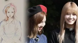 이재진이 그린 나연의 초상화 ‘싱크로율 100퍼센트’ @꽃놀이패 11회 20161114