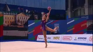 Лала Крамаренко 🇷🇺 Игры БРИКС. Упражнение с мячом 🤍🤸🏼&zwj;♀️