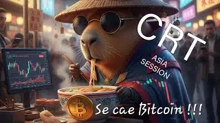 🔴Bitcoin ! CRT An&aacute;lisis en vivo ASIA Session    #analisisbtc #forex #crt