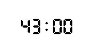 43 Minute | 2580 Seconds Timer | White Screen With Silent Focus | NX