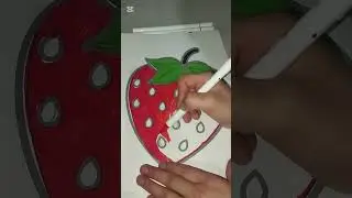 How to color a strawberry? 🍓#drawing #colorfulworld #coloringworld #colorwithme #bestcolor