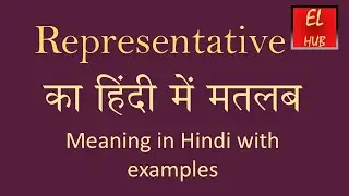 Representative meaning in Hindi