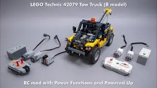 LEGO Technic 42079 Tow Truck (B model) RC mod with building instructions