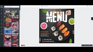 Sushi Menu Event Online Template