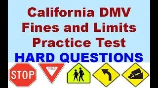 2021  California DMV Fines and Limits Permit Practice Test (Hardest)