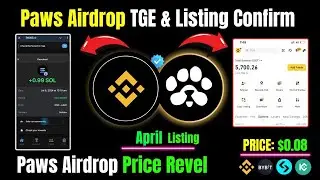 PAWS Airdrop Update Today | Binance Listing & Price Prediction