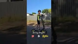 Testing the Dragon X9 vs. the Dragon Raptor 🔥 #fun #family #electricscooter #raptor