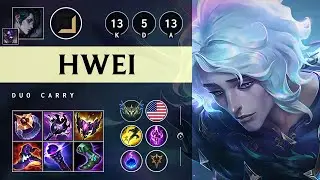 Hwei Carry vs Ashe: Rampage - NA Challenger Patch 14.15