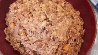 Tshidzimba- Samp with beans and nuts.