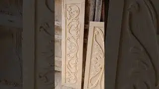 CNC carving wood door panels #shorts