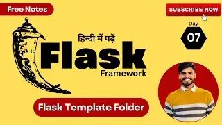 Flask Template File Setup Explained | HTML Template File in Flask (Hindi)