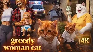 Greedy woman cat 🤑 | imotional video| #orangecat #imotional #cat 