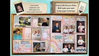 Project life album process video 2020 tutorial on how to make your own cards for full 12x12 layout