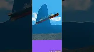 Titanic vs Big Tsunami 🌊 #shorts #funny #sandbox #gameplay