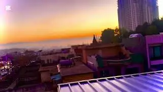 Worlds most beautiful skies 🌌 sun set and mist in the distance #10