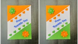 Diy republic day greeting card | greeting card | republic day craft #craft #diy #papercraft 