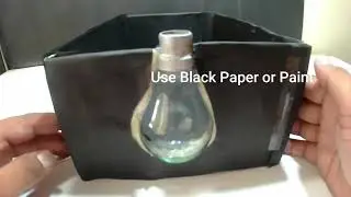 How to Make Smartphone Projector Without Magnifying Glass Using Bulb ShoeBox new projec