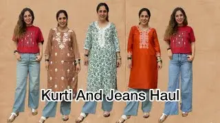 Kurti and Jeans Haul From Myntra #myntra @nehadiwaanmakeups4705 