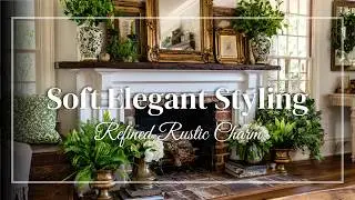 Rustic Glam Shelves & Mantel Styling ✨ Vintage Objects That Bring Soft Refined Elegance