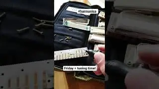 Tuning a diatonic harmonica with engraver tool