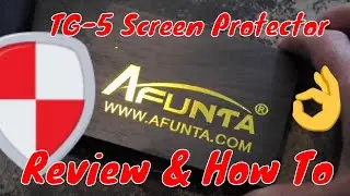 Afunta Screen Protector REVIEW and HOW TO for Olympus TG-5