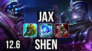JAX vs SHEN (TOP) | Rank 4 Jax, 4/0/2 | KR Challenger | 12.6