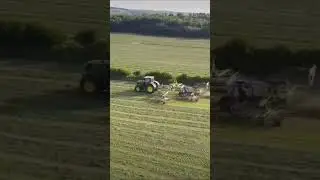 #johndeere raking silage #claas #farming #agriculture