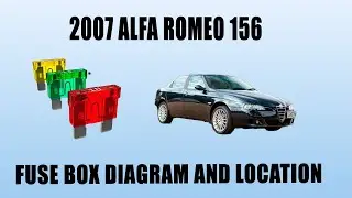 2007 Alfa Romeo 156 fuse box diagram